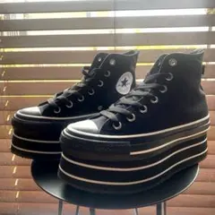 美品 コンバース ALL STAR Ⓡ STAGE HI / PP 厚底