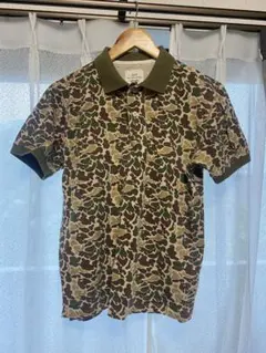 カモフラージュ　ポロシャツ
