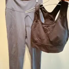 Lサイズ　上下セット　GU active ヨガ　ウエア　パンツ