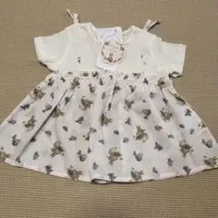 タグ付き　mamaraku フリフリTシャツ