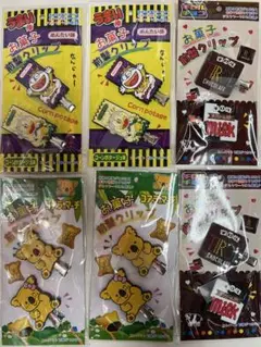 お菓子　前髪クリップ　6個セット うまい棒　チロルチョコ　コアラのマーチ