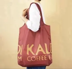 カルディ　エコバッグ　オールドローズ