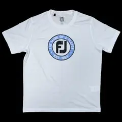 フットジョイ ロゴTシャツ ゴルフウェア ホワイトXLサイズ