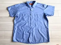 ディッキーズ ワークシャツ 半袖 2XL ブルー 中古品 海外モデル