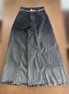 PAGEBOY ページボーイ　ブラックデニム　ワイドパンツ