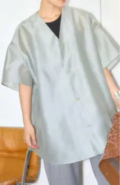 CITYSHOP・シアーシャツ・グリーン