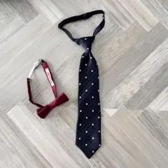ドット柄ネクタイ 蝶ネクタイセット