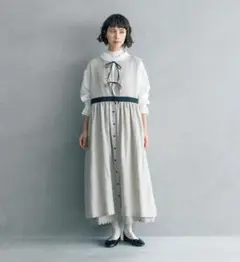 【完売品】Samansa Mos2 ×KAZUMI マルチリネンジャンスカ