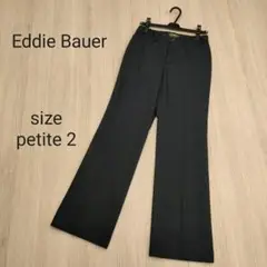 Eddie Bauer エディーバウアー センタープレス パンツ コットン 濃紺