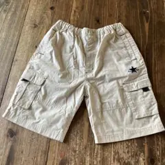 カーゴポケット付きベージュショートパンツ130