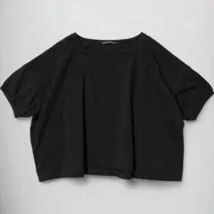 美品★mizuiro ind★23SS★ワイドTシャツ★ブラック★オーバーサイズ