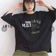 IRIEY リメイク風トラックロゴTシャツ
