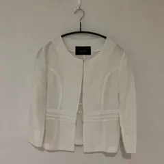 Biersch ノーカラー ホワイトジャケット