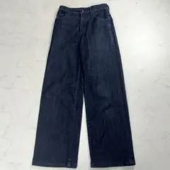美品✨ヤヌーク リリス インディゴブルー デニムパンツ ワイドストレート 24