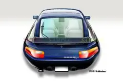 【額入り2Lイラスト】PORSCHE 928 S4 REAR