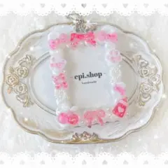 ホイップデコ トレカキーホルダー トレカケースデコ くま耳シリーズ✦ ピンク