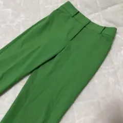 プラステ　リネンブレンドスティックパンツ　XXS　グリーン系12-3206017