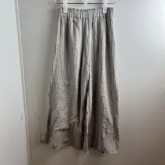Simplicite サンプリシテ コットン ワイドパンツ ライトグレー F