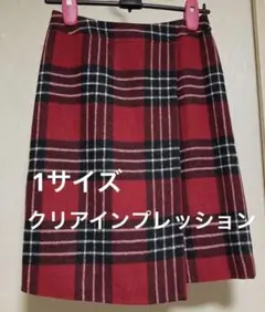 クリアインプレッション　チェック巻きスカート風　限定⭐︎