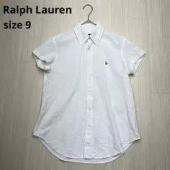 ● Ralph Lauren レディース　半袖シャツ　ホワイト　9号