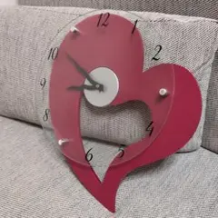 ハートの掛け時計