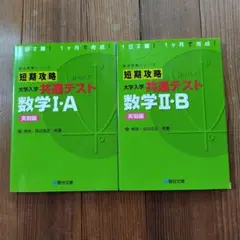 短期攻略 大学入学 共通テスト 数学 I・A Ⅱ・B 実戦編 2冊 駿台文庫