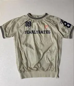 【極美品】Mサイズ　PEARLY GATES ベージュ スニード　半袖　ナイロン