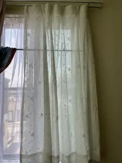 レースカーテン　縦128×95横　2枚