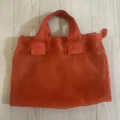 mate-mono オレンジ　すけるバッグ 小松マテーレ　メッシュ