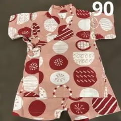 【値下げ中】女の子　甚平 90cm