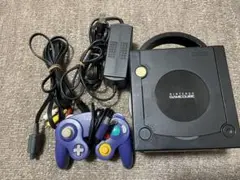 【ジャンク品】任天堂 ゲームキューブ ブラック バイオレット中期型