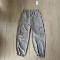 【新品】OMNES カーゴパンツ グレージュ　フリーサイズ