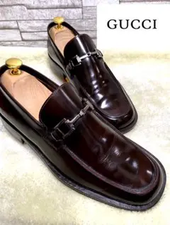 ☆GUCCI☆グッチ 美品 レザー ローファー スリッポン 7D 26cm