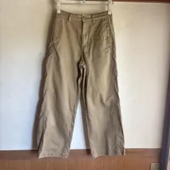 ユニクロUNIQLOベージュ コットンチノパン