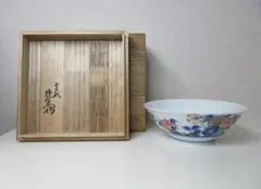 酒井田柿右衛門　十三代　牡丹絵　菓子皿　21㎝　箱付き