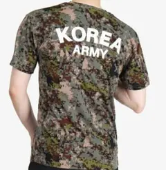韓国軍迷彩Tシャツ(半袖)　R.O.K.A 　ロカティー Korea army