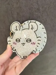 ちいかわ　モモンガ　ラインストーンキーホルダー