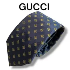 【美品】GUCCI グッチ ネクタイ ハイブランド グレー 鉢 細見