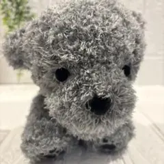 スタッフド・トイプードル　ぬいぐるみ　グレー