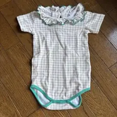 チェック柄ロンパース 70-80サイズ