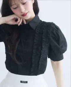 TITTY&CO. ロマンティックフリルブラウス