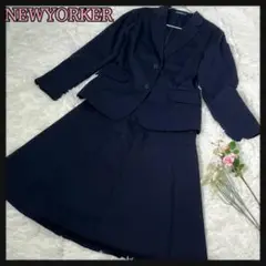 NEWYORKER 紺ブレ スーツ スカート セットアップ 大きいサイズ