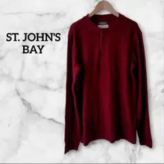 ✨１点限り✨ ST. JOHN'S BAY ヘンリーネック 長袖カットソー