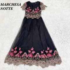 【美品】マルケッサノッテ 2 M ドレスワンピース ブラック