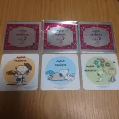 PEANUTS スヌーピー コースター 3枚セット