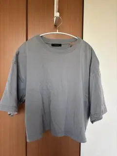 JEANASS グレー カットアウトTシャツ