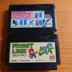 商品説明必読】ファミコンソフト2本セット　動作未確認　ジャンク