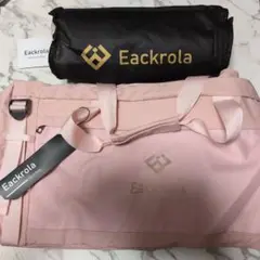 Eackrola スポーツバッグ 男女兼用 65L (ピンク）収納出来る袋有り