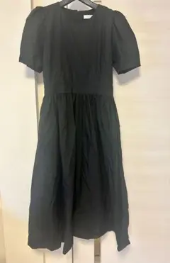 A.P. STUDIO 黒 半袖シャツワンピース