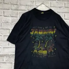 USA製90sヴィンテージTシャツ！シングルステッチ　ブラック半袖古着L721